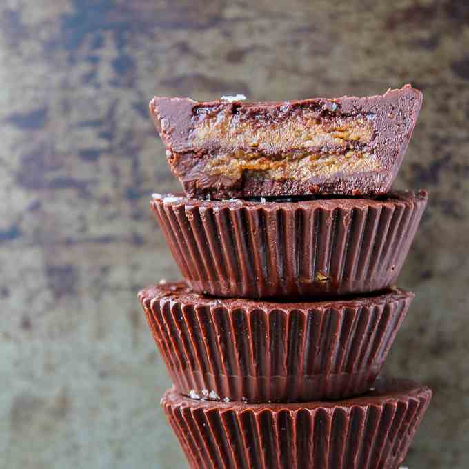 Double Decker Almond Butter Cups