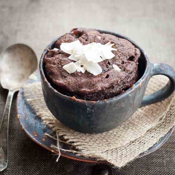 Double Chocolate Coconut Muffin-In-A-Mug