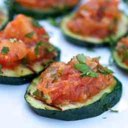 Courgette bruschetta