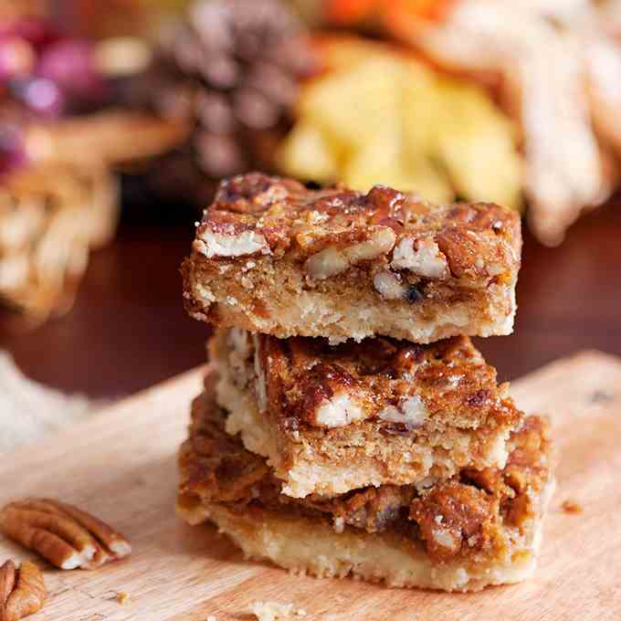 Bourbon Pecan Pie Bars