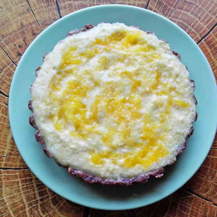 No-Bake Vegan Coconut Mango Tart