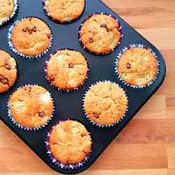Pear (and  Chocolate) Muffins