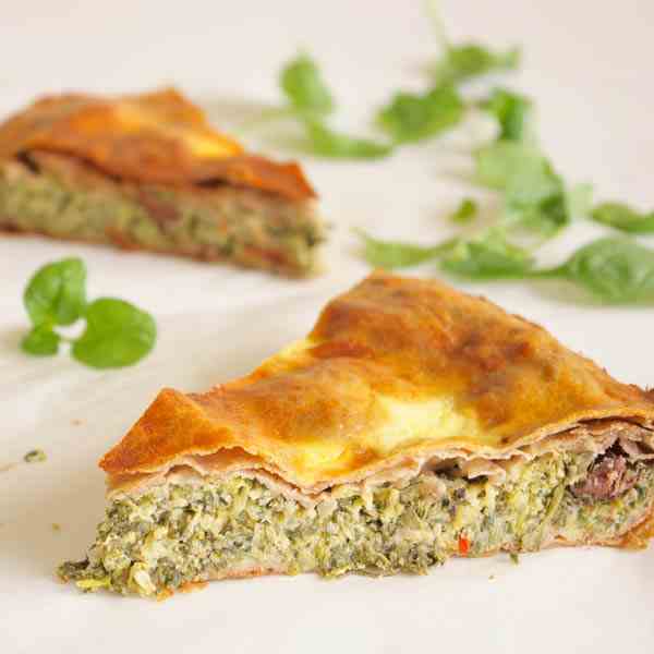 Greek Zucchini-Spinach Pie