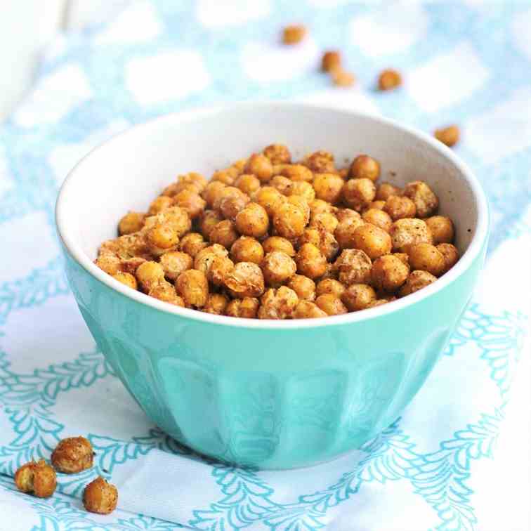 Spicy roasted chickpeas