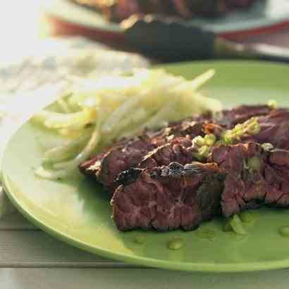 Lime marinated flank steak