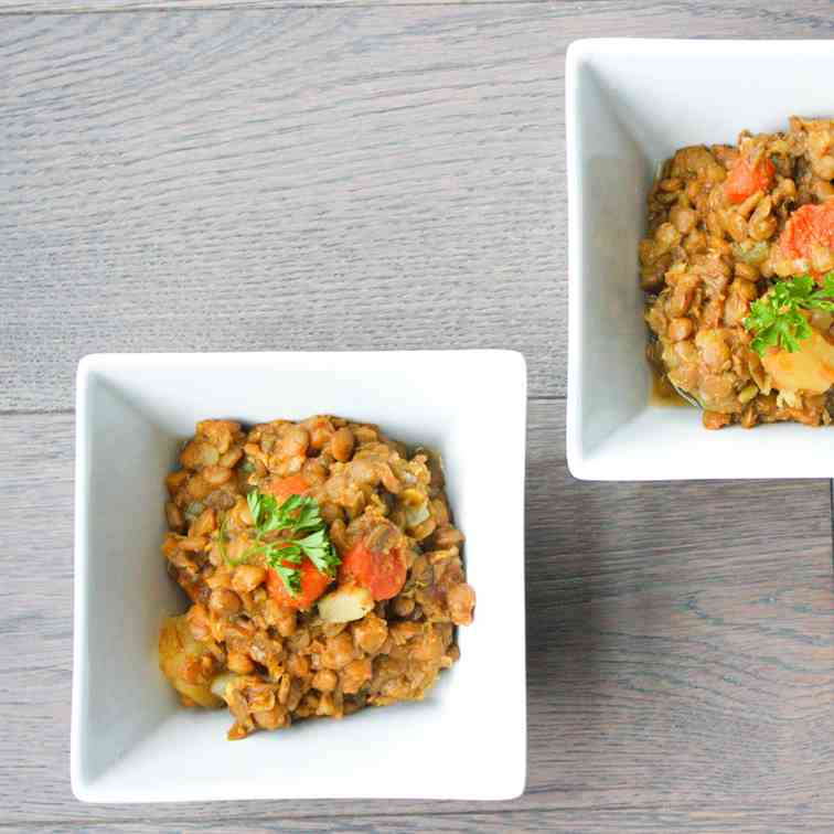 Lentil Stew with Carrots and Potatoes