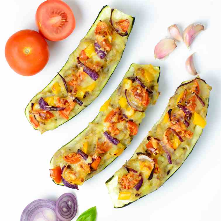 Vegan zucchini boats