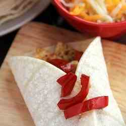 Spicy Tofu Tacos with Bell Peppers