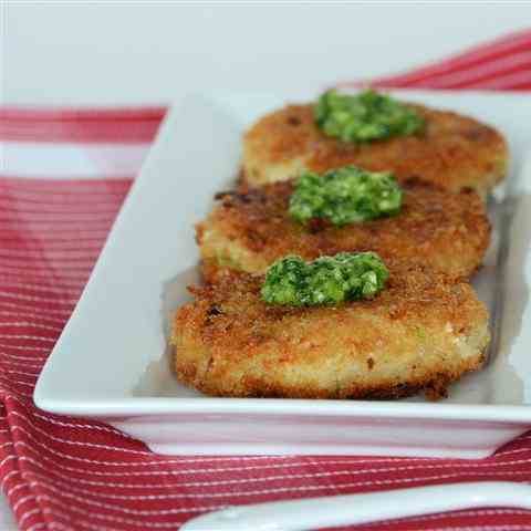 White Asparagus Risotto Cakes