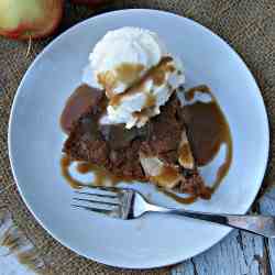 Spiced Apple Cake with Salted Caramel