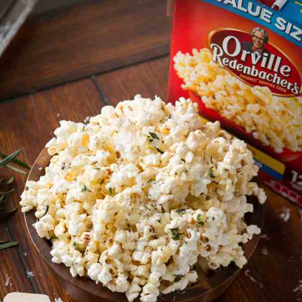 rosemary parmesan popcorn