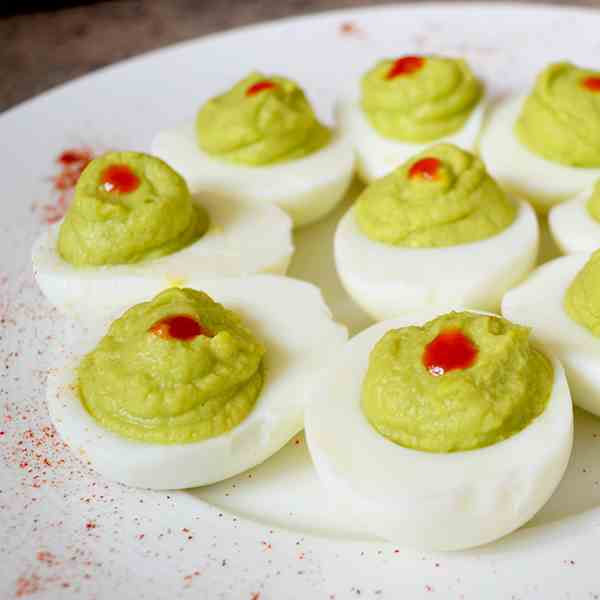 Avocado deviled eggs