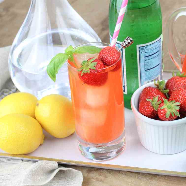 Strawberry Lemon Lime Vodka Fizzy