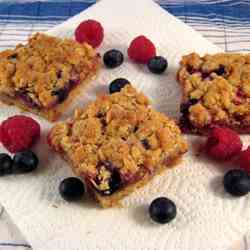 Berry crumble bars