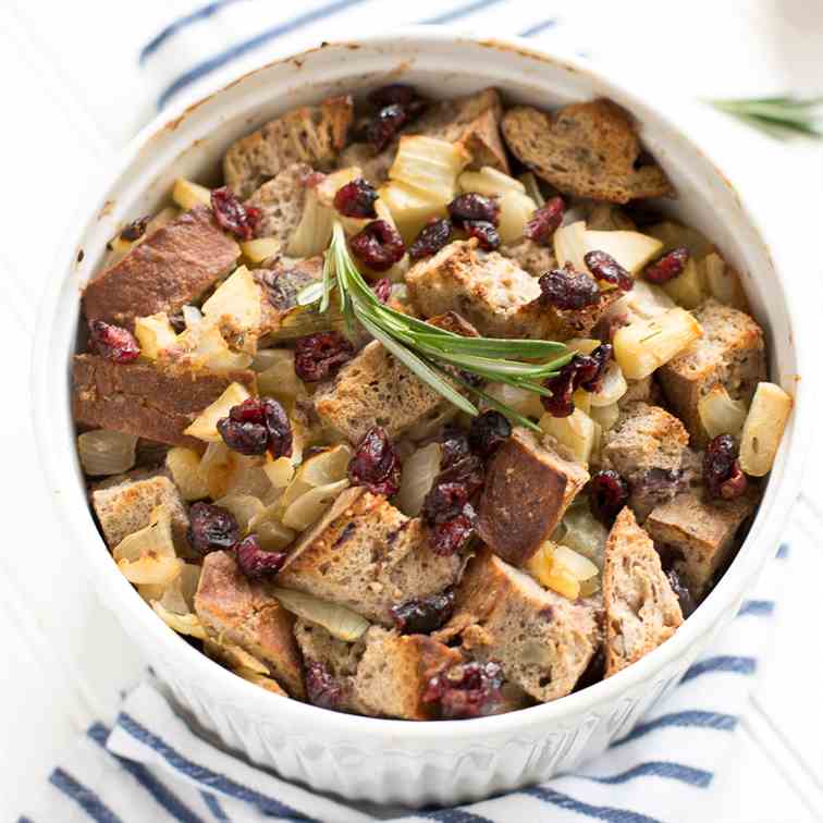 Cranberry Walnut Apple Stuffing