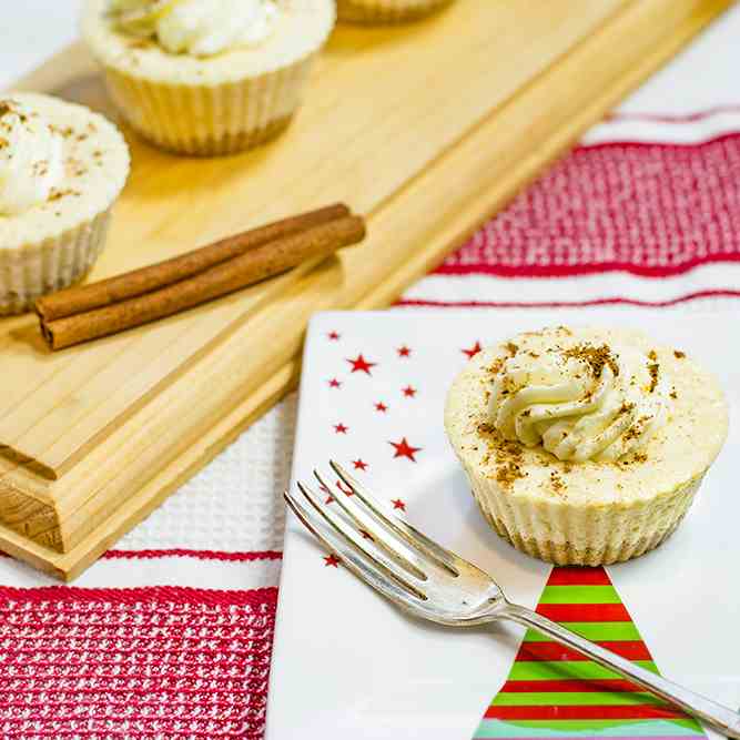 Eggnog Cheesecakes