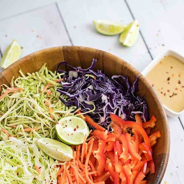 Spicy Creamy Asian Slaw