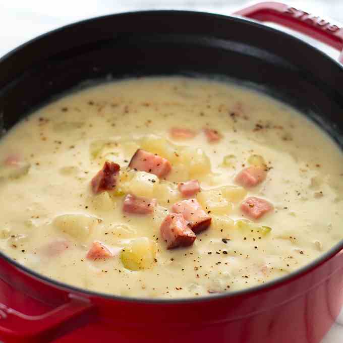 Healthy Ham and Potato Soup