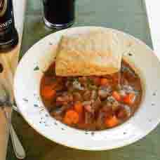 Beef Stew with Guinness Biscuits