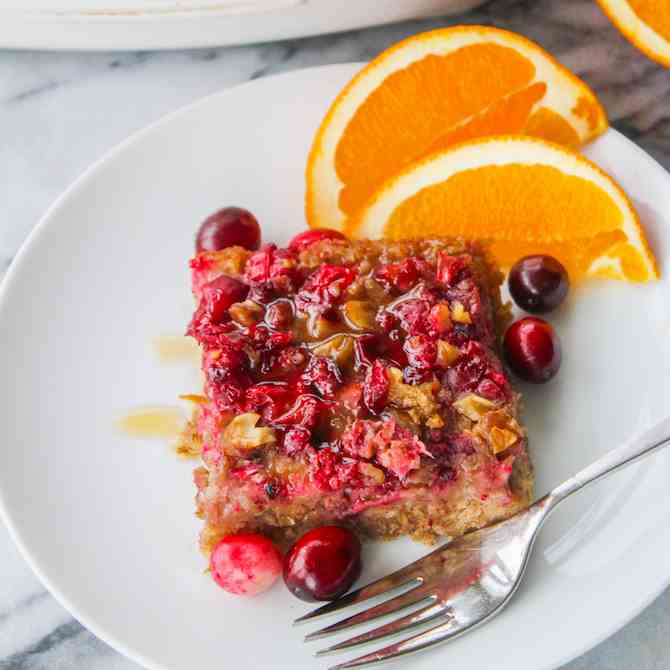 Cranberry Orange Baked Oatmeal