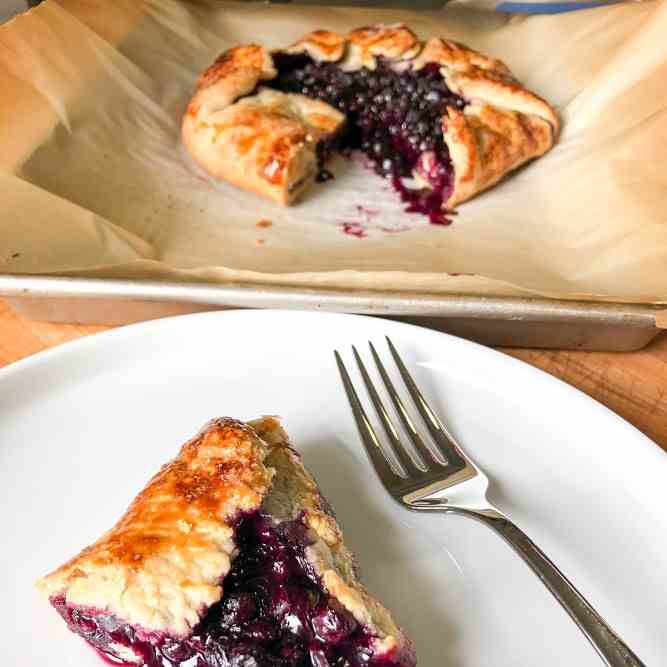 Easy Blueberry Lemon Galette