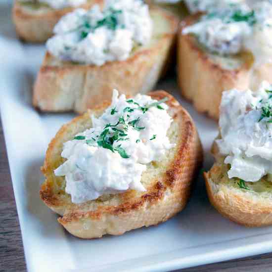 Chicken Salad Crostini