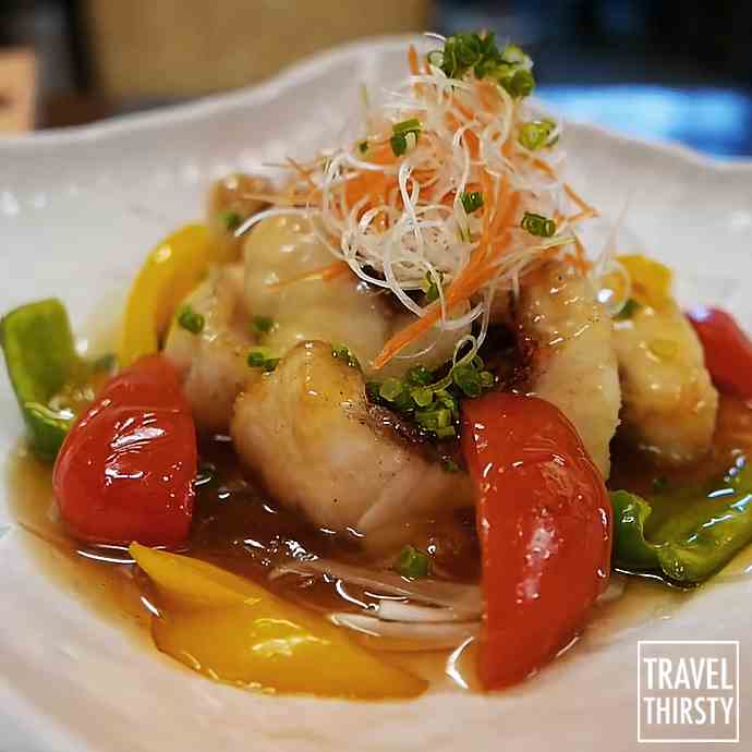 RED GROUPER Sushi Fried Seafood Soup-
