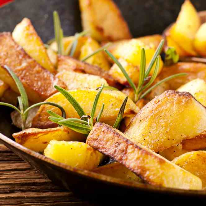 Skillet Rosemary Bread - Potatoes