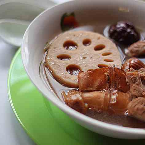 Lotus roots soup