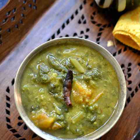 Palak (Spinach) Moong Dal