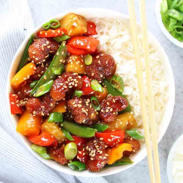 Sweet and Sour Shrimp Bowl