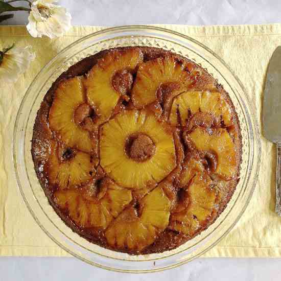 Grilled Pineapple Upside-Down Cake