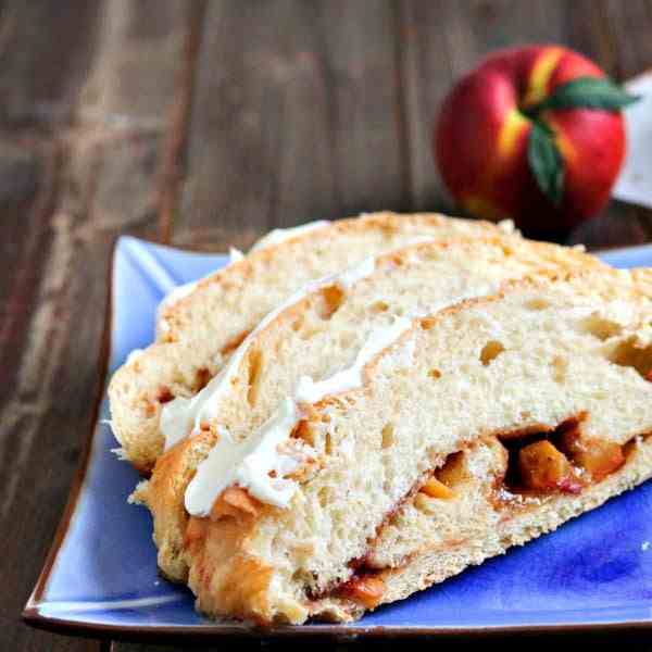 Cinnamon Swirl Peach Bread