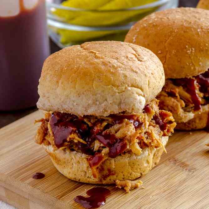 Instant Pot BBQ Pulled Pork Sandwiches