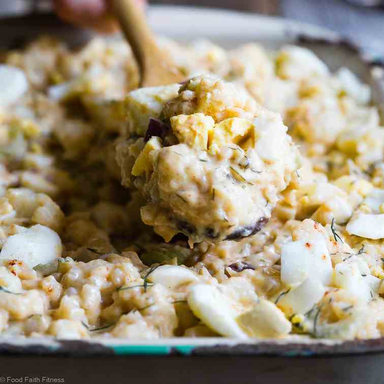 Low Carb Cauliflower Potato Salad