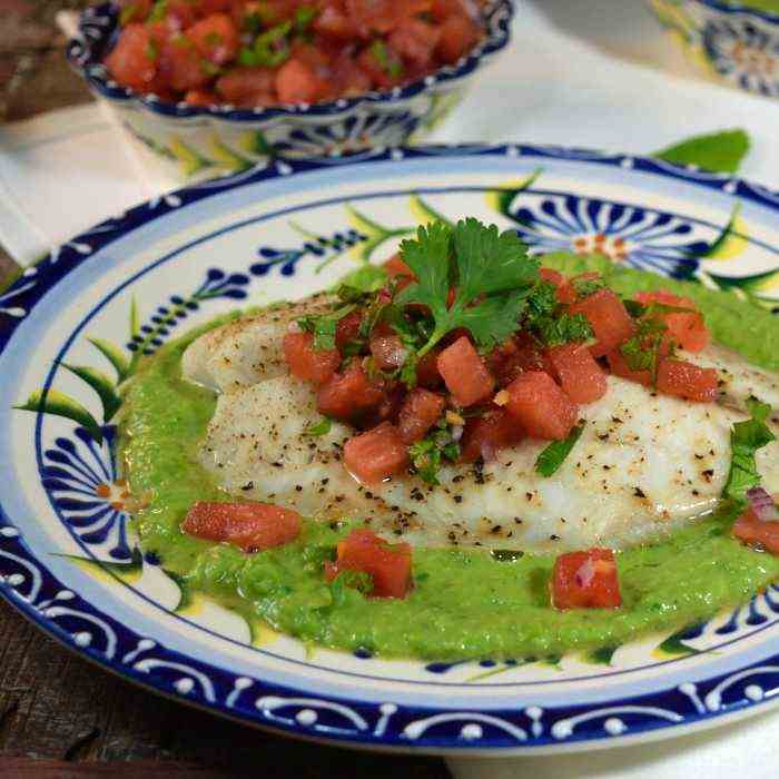 Tilapia with Watermelon-Habanero Salsa