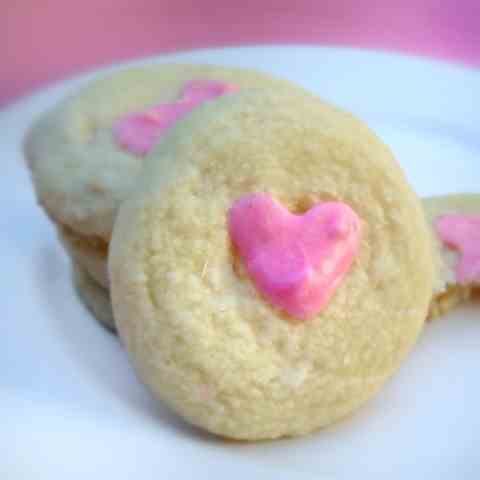 White Choc and Rosewater Shortbread
