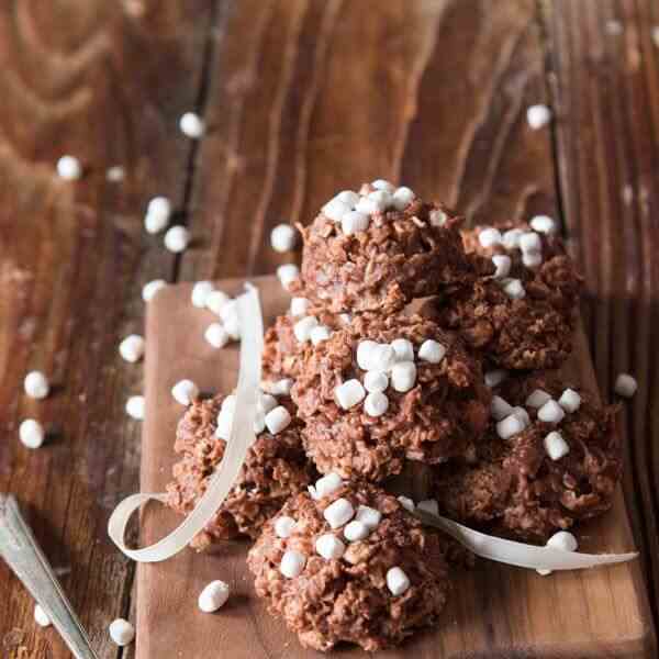 hot cocoa no bake cookies