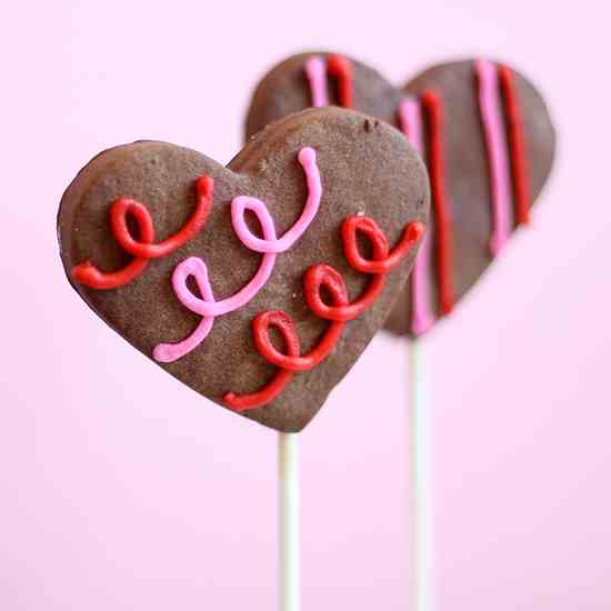 Chocolate Sugar Cookie Pops