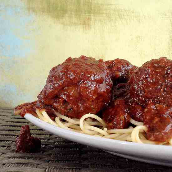 Pork and Sausage Meatballs
