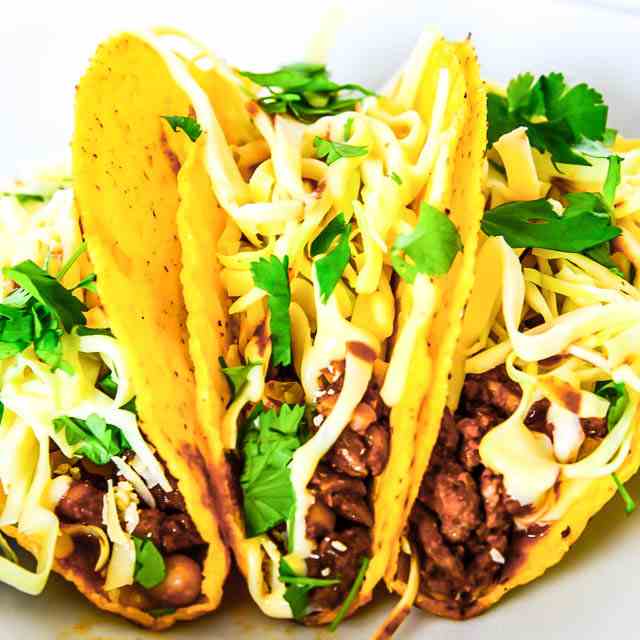 Spiced Lamb and Bean Tacos