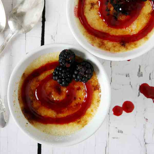 Blackberry Bottom Creme Brulee