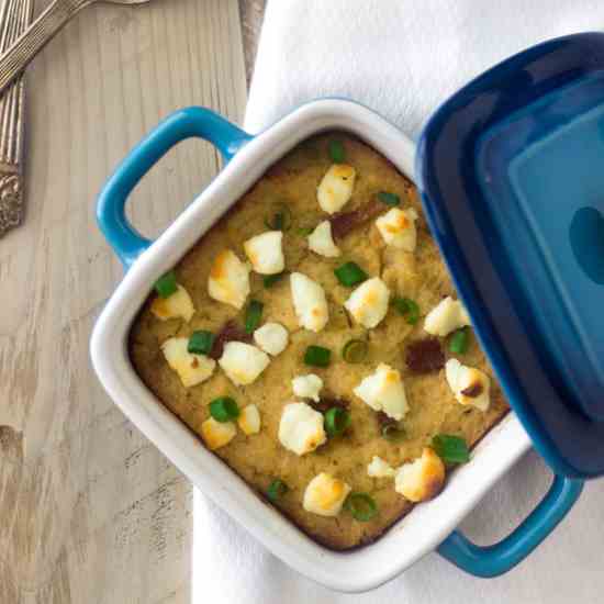 Goat Cheese Cauliflower Bake