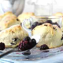 Blue on Black Buttermilk Scones