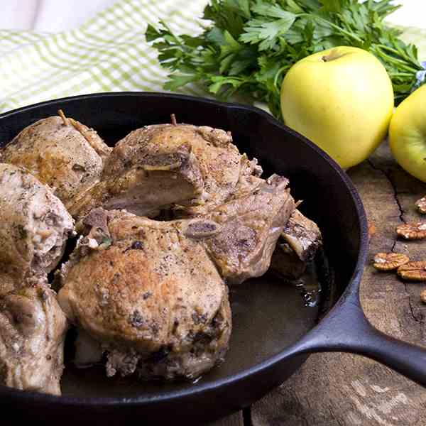 Apple Pecan Stuffed Pork Chops