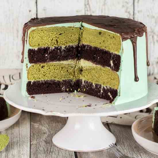 Chocolate Green Tea Cake