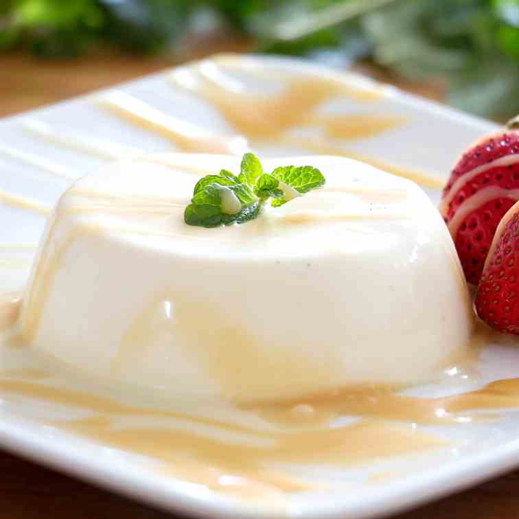 Panna Cotta with Salted Caramel