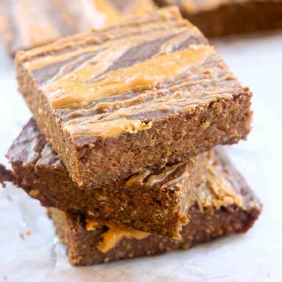 Peanut Butter Breakfast Brownies