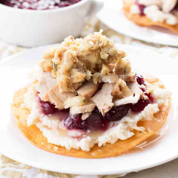 Thanksgiving Leftovers Tostadas