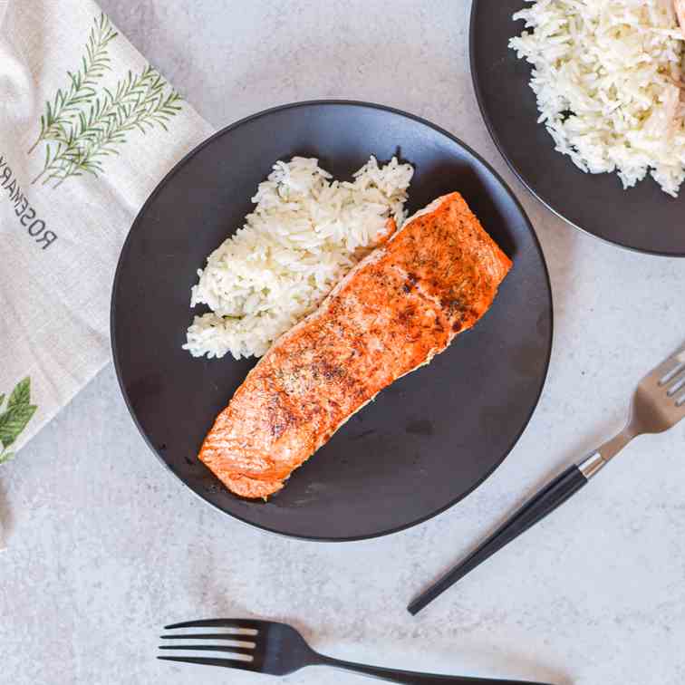 Crispy Mustard Dill Salmon